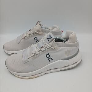 On Running Cloud Women's Cloudnova Athletic Sneakers Shoes White Ivory Size 6.5